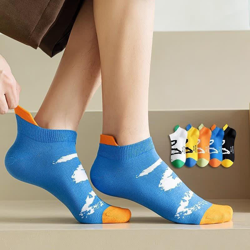 Knöchel-Kompressionssocken mit Tintenpinsel in Übergröße (5 Paar) - image 2