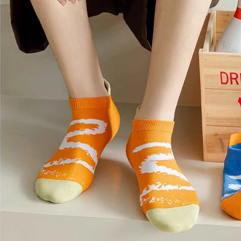 Knöchel-Kompressionssocken mit Tintenpinsel in Übergröße (5 Paar) - image 7