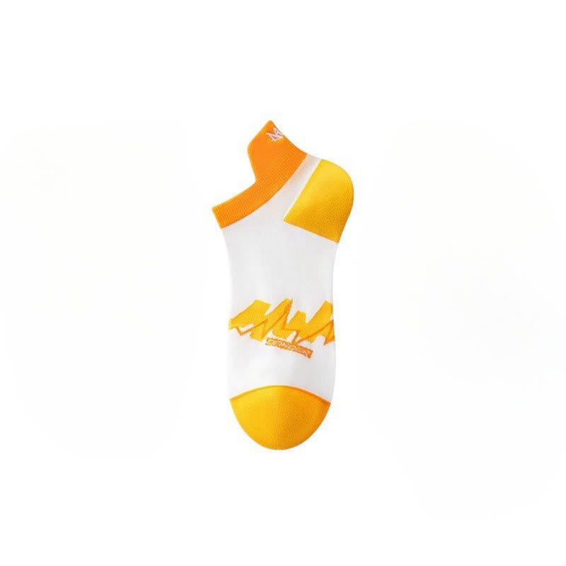 Geometrische Knöchelkompressionssocken aus Baumwolle (5 Paar) - Orange - EU36-40 (US3-7) - image 7