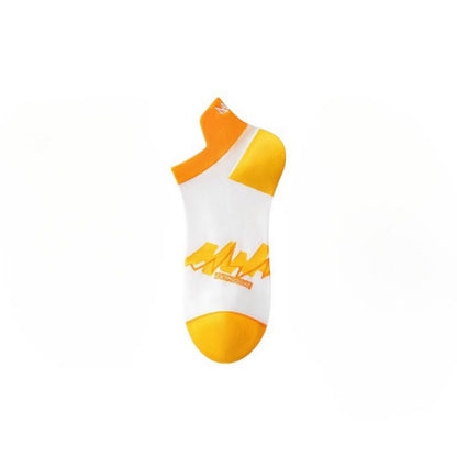 Geometrische Knöchelkompressionssocken aus Baumwolle (5 Paar) - Orange - EU36-40 (US3-7) - image 7