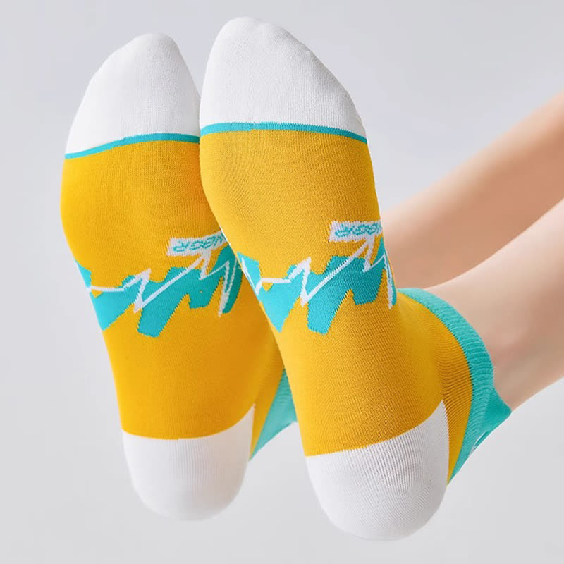 Geometrische Knöchelkompressionssocken aus Baumwolle (5 Paar) - image 10