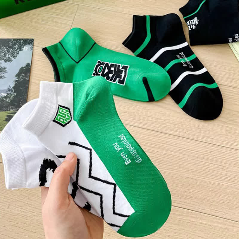 Baumwoll-Söckchen der Streifenserie (5 Paar) - image 4