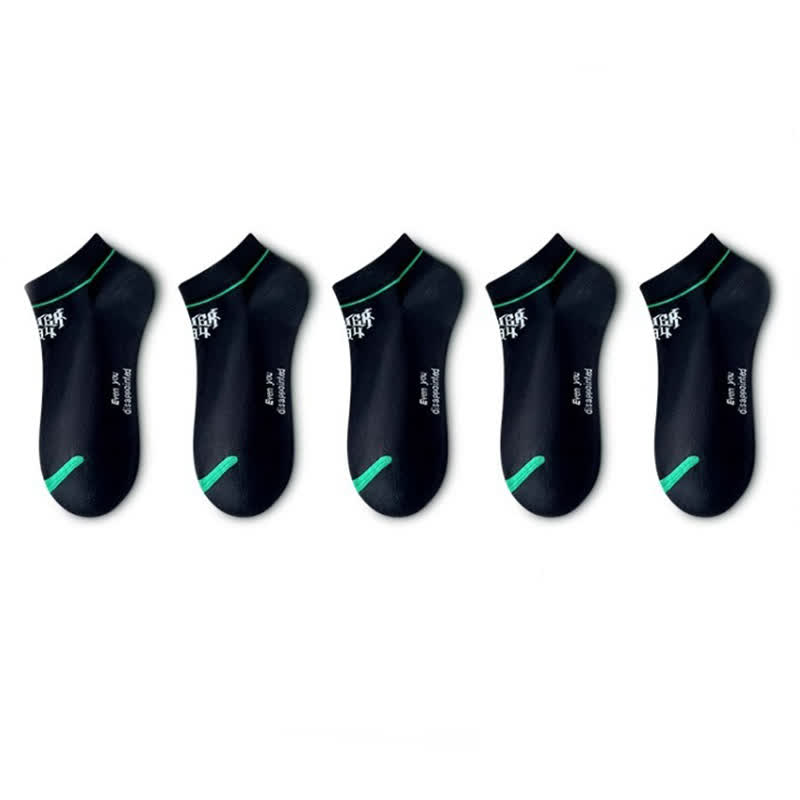 Baumwoll-Söckchen der Streifenserie (5 Paar) - Schwarz - EU36-44 (US3-10) - image 7