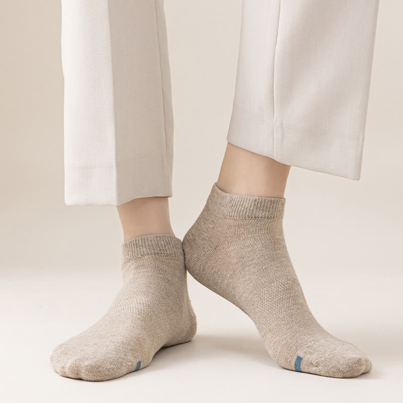 Einfarbige Söckchen mit Buchstaben-Sohle (7 Paar) - image 11