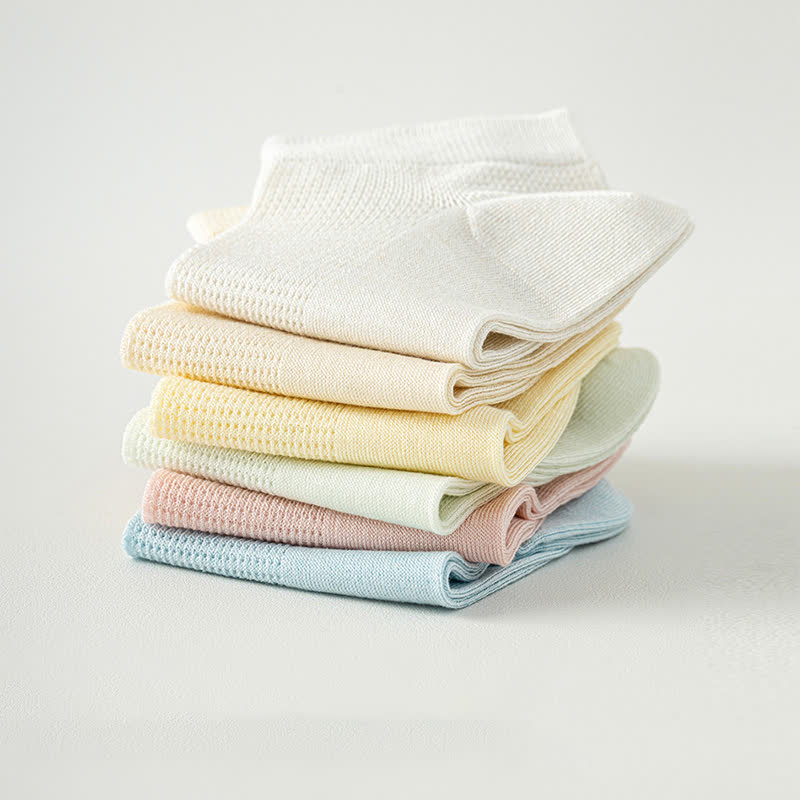 Atmungsaktive Füßlinge aus Maulbeerseide (9 Paar) - image 2