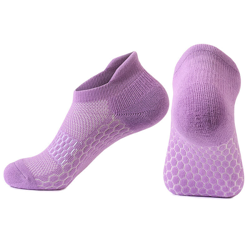 Knöchel-Kompressionssocken aus Baumwolle mit Farbverlaufsblock (8 Paar) - Lila - EU39-42 (US6-8,5) - image 14