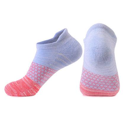 Knöchel-Kompressionssocken aus Baumwolle mit Farbverlaufsblock (8 Paar) - Blau&Rosa - EU39-42 (US6-8,5) - image 4