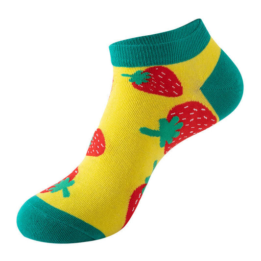 Söckchen der Fruit-Serie (5 Paar) - Gelb - EU36-42 (US3-8,5) - image 1