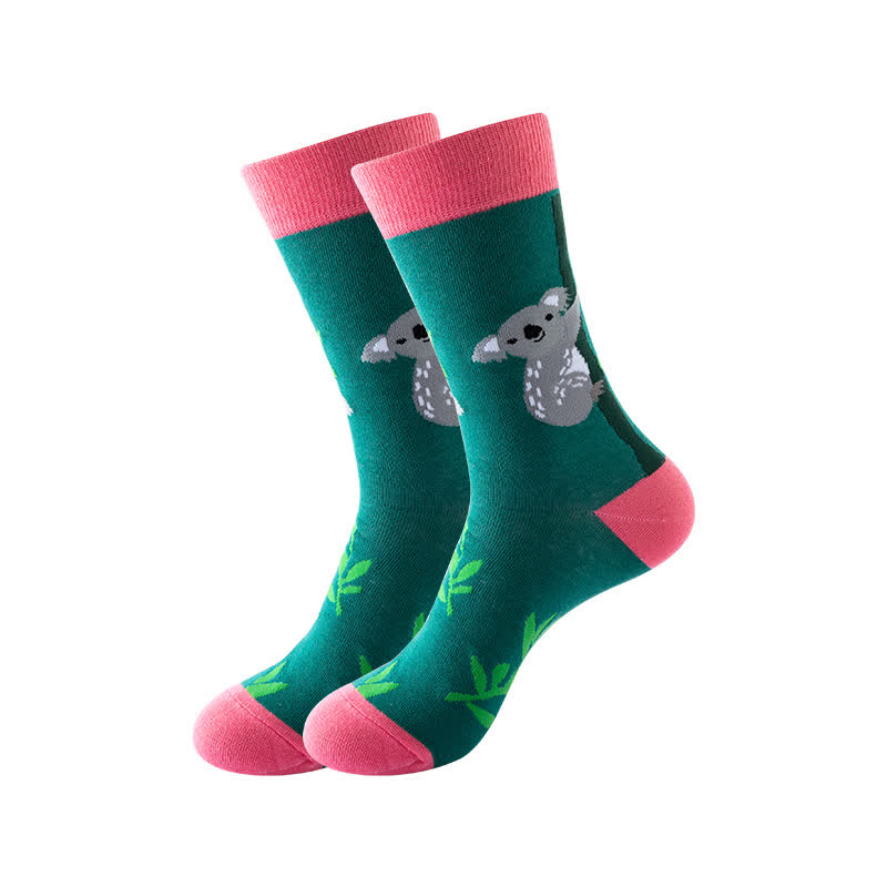 Viertelsocken der Animal-Serie (6 Paar) - Dunkelgrün - EU36-43 (US3-9) - image 6
