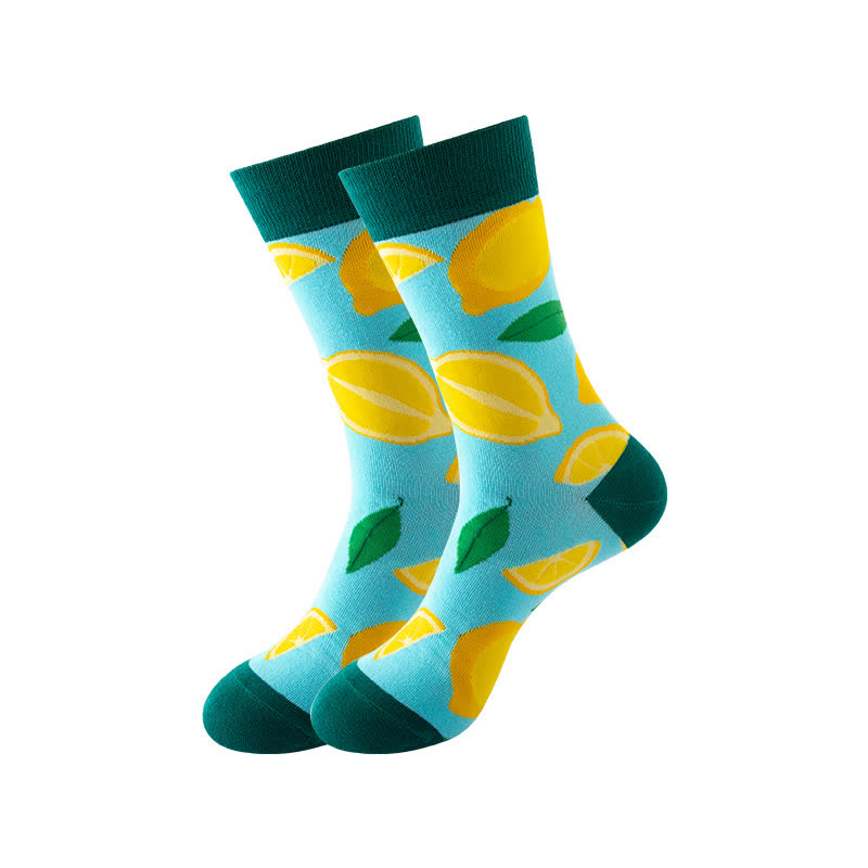 Viertelsocken der Fruits-Serie (6 Paar) - Hellblau - EU36-43 (US3-9) - image 7