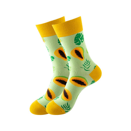 Viertelsocken der Fruits-Serie (6 Paar) - Hellgrün - EU36-43 (US3-9) - image 5