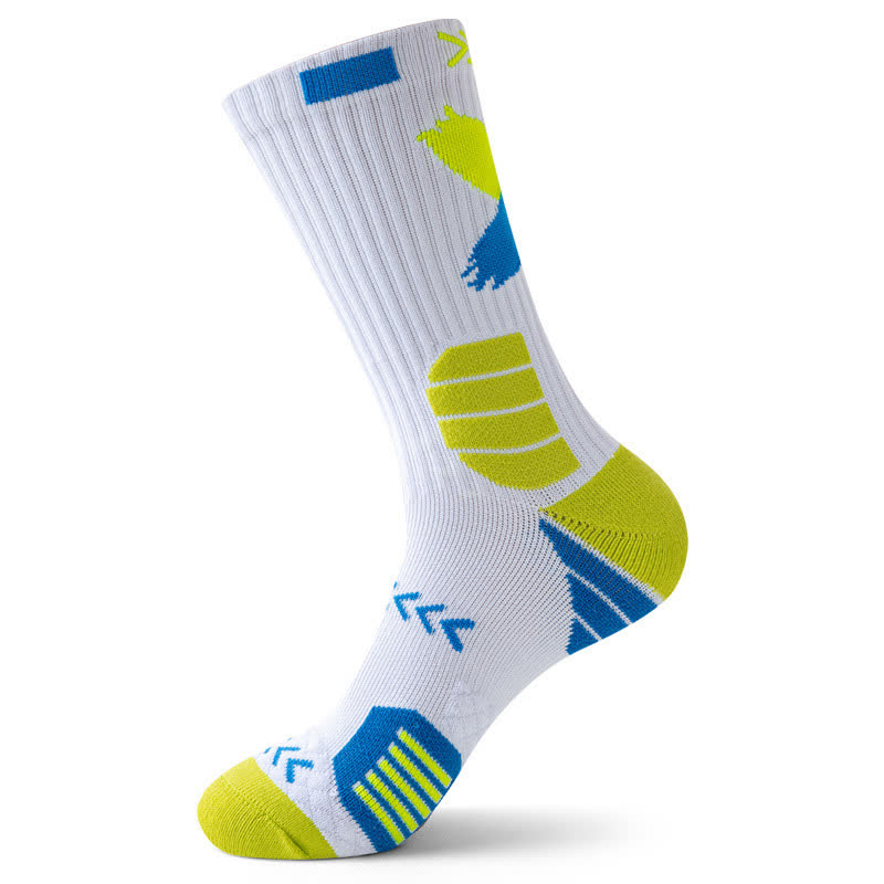 Sport-Kompressionssocken mit Pfeilgrafikdruck (5 Paar) - Gelb - EU39-44 (US6-10) - image 9