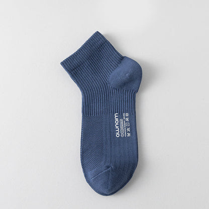 Söckchen aus Baumwollnetz mit Buchstabendruck (7 Paar) - Blau - EU39-44 (US6-10) - image 10