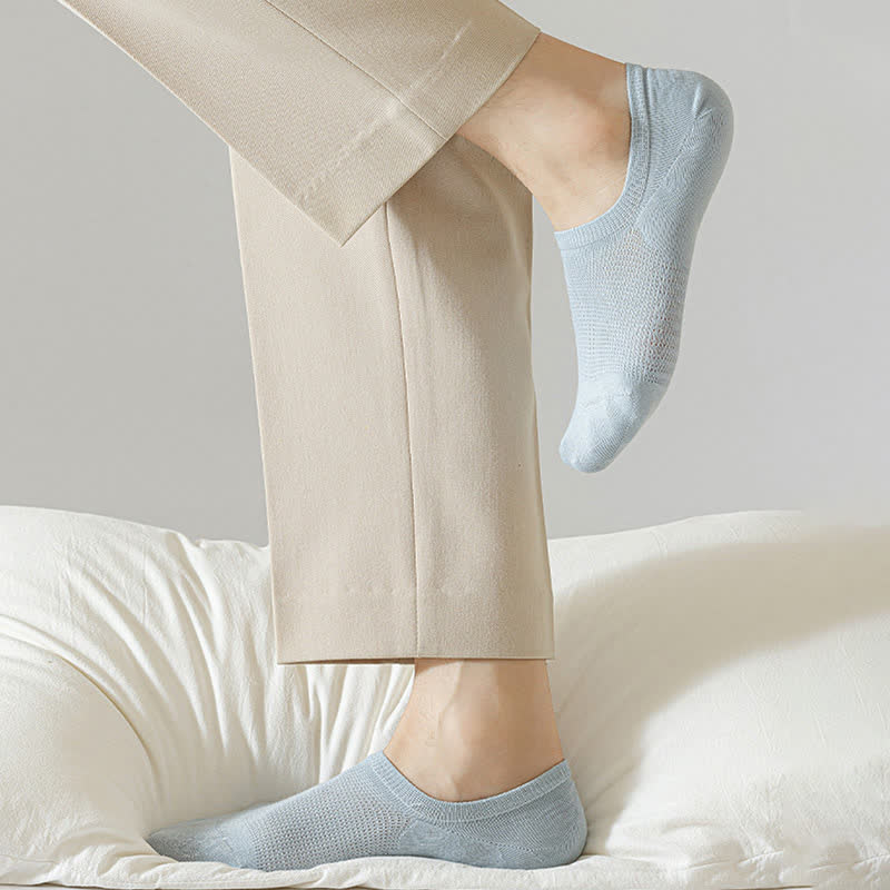 Bequeme Füßlinge aus Netzstoff in Volltonfarbe (8 Paar) - image 12