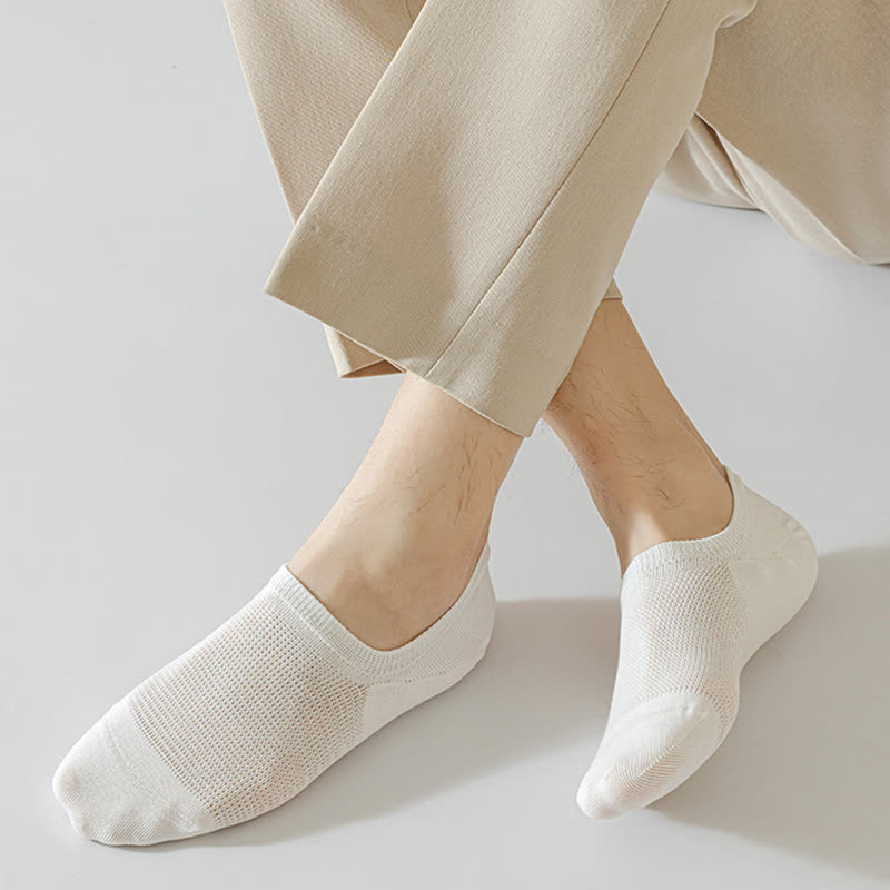 Bequeme Füßlinge aus Netzstoff in Volltonfarbe (8 Paar) - image 2