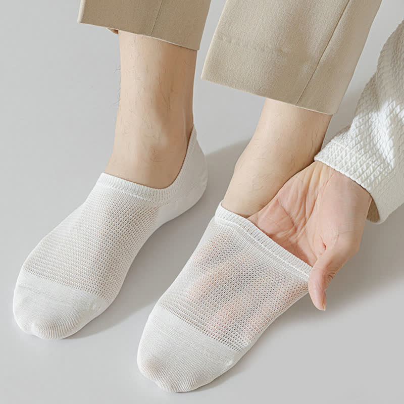 Bequeme Füßlinge aus Netzstoff in Volltonfarbe (8 Paar) - image 1