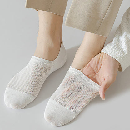 Bequeme Füßlinge aus Netzstoff in Volltonfarbe (8 Paar) - image 1