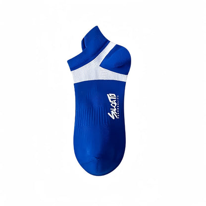 Anti-Blasen-Kompressionssocken aus Baumwolle für sportliche Knöchel (5 Paar) - Blau - EU39-44 (US6-10) - image 11