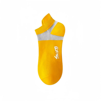 Anti-Blasen-Kompressionssocken aus Baumwolle für sportliche Knöchel (5 Paar) - Gelb - EU39-44 (US6-10) - image 9