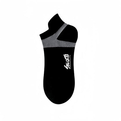 Anti-Blasen-Kompressionssocken aus Baumwolle für sportliche Knöchel (5 Paar) - Schwarz - EU39-44 (US6-10) - image 5