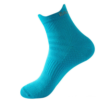 Sport-Knöchelkompressionssocken aus Baumwolle der Bright Color Series (9 Paar) - Hellblau - EU36-43 (US3-9) - image 15