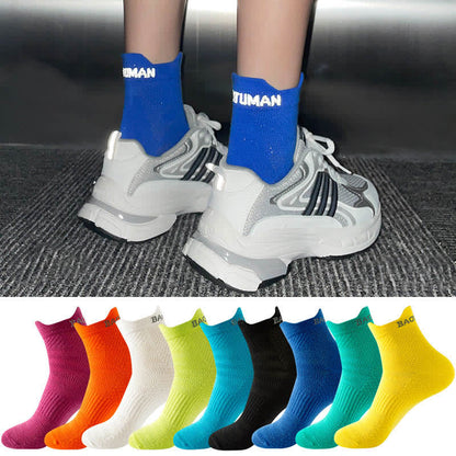 Sport-Knöchelkompressionssocken aus Baumwolle der Bright Color Series (9 Paar) - image 2