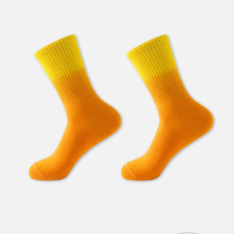 Viertel-Kompressionssocken mit Farbverlaufsblock (6 Paar) - Orange - EU35-42 (US3-8,5) - image 6