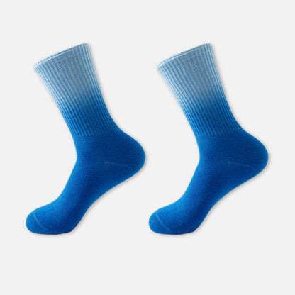 Viertel-Kompressionssocken mit Farbverlaufsblock (6 Paar) - Blau - EU35-42 (US3-8,5) - image 11