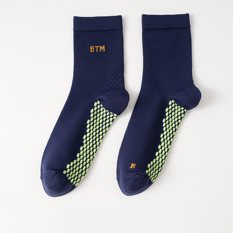 Schnelltrocknende Sport-Kompressionssocken (4 Paar) - Marineblau - EU35-43 (US3-9) - image 11