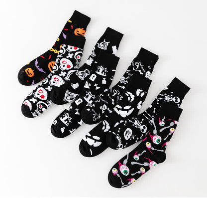 Halloween-Viertel-Socken der Black Series in Übergröße (8 Paar) - image 4