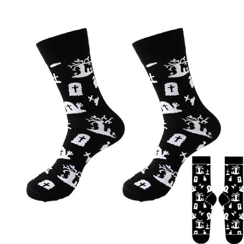 Halloween-Viertel-Socken der Black Series in Übergröße (8 Paar) - Schwarz - D - EU37-46 (US4-12) - image 10