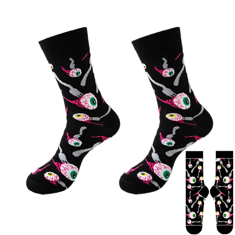 Halloween-Viertel-Socken der Black Series in Übergröße (8 Paar) - Schwarz - H - EU37-46 (US4-12) - image 14