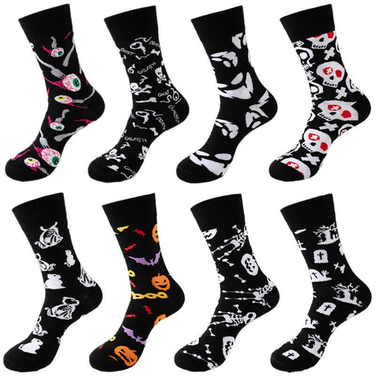 Halloween-Viertel-Socken der Black Series in Übergröße (8 Paar) - image 1