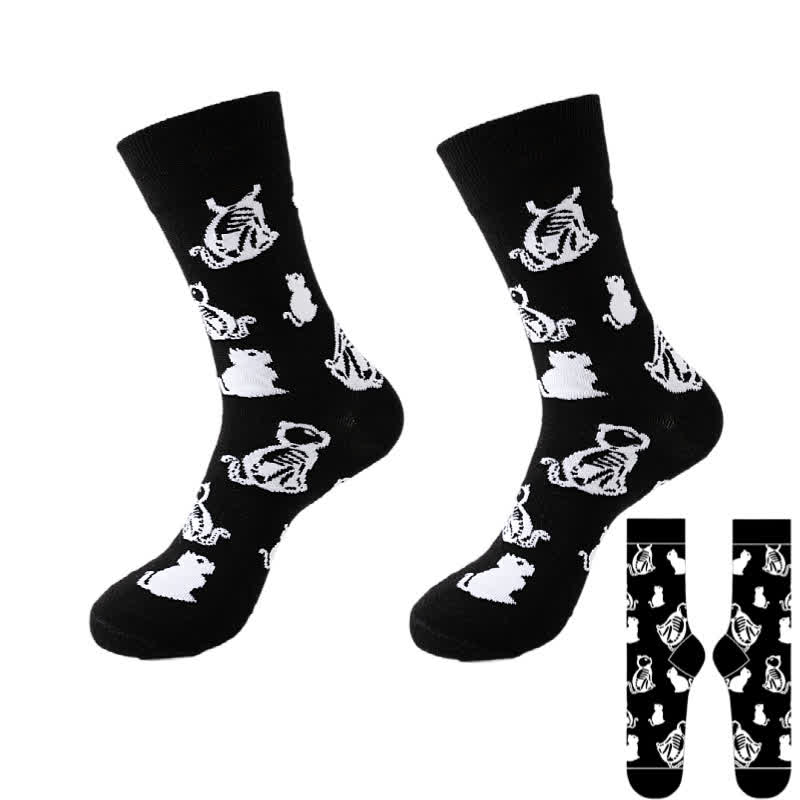Halloween-Viertel-Socken der Black Series in Übergröße (8 Paar) - Schwarz - C - EU37-46 (US4-12) - image 9