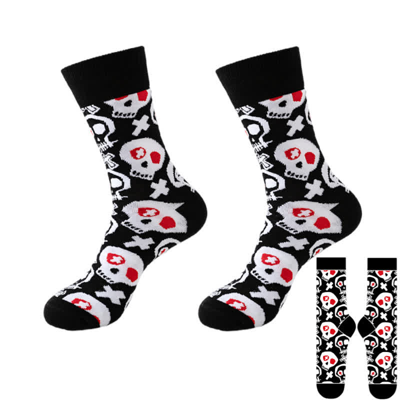 Halloween-Viertel-Socken der Black Series in Übergröße (8 Paar) - Schwarz - B - EU37-46 (US4-12) - image 8