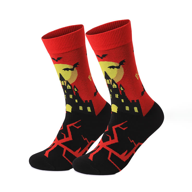 Viertelsocken der Halloween Night-Serie in Übergröße (5 Paar) - Rot - EU37-46 (US4-12) - image 6