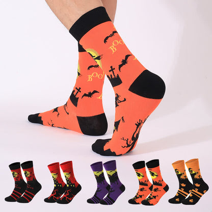 Halloween-Nacht-Serie Viertelsocken (5 Paar) - image 0