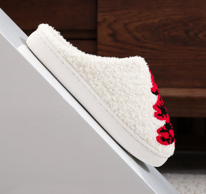 Hausschuhe mit Weihnachtsbaum-Print in Übergröße - image 8