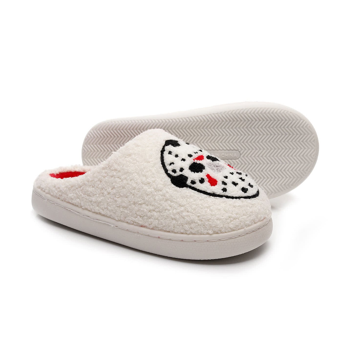 Hausschuhe mit Halloween-Cartoon- und Grusel-Print in Übergröße - image 13