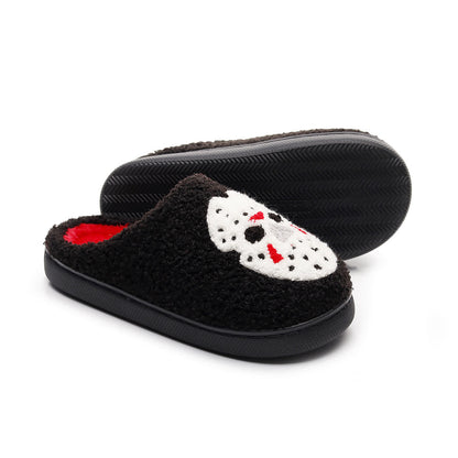 Hausschuhe mit Halloween-Cartoon- und Grusel-Print in Übergröße - image 4