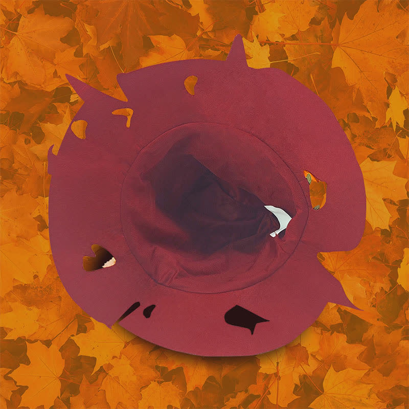 Halloween Red Leaf Zaubererhut - image 2