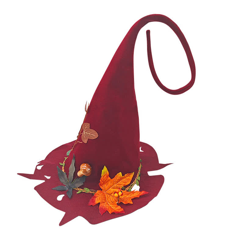 Halloween Red Leaf Zaubererhut - image 5