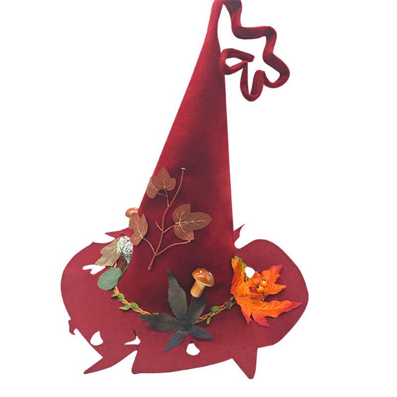 Halloween Red Leaf Zaubererhut - Rot - Einheitsgröße - image 3