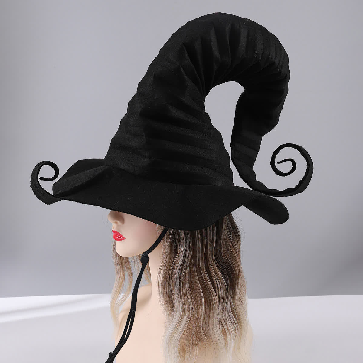Halloween Zaubererhut mit Kinnriemen - image 1