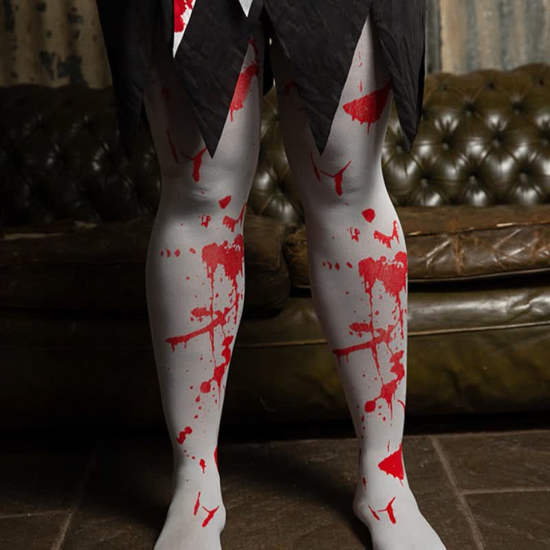 Halloween-Strümpfe mit Blutdruck - Weiß - Einheitsgröße - image 2