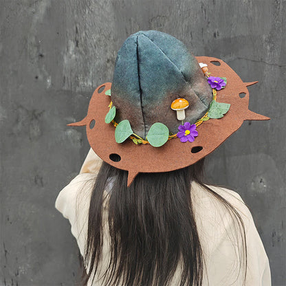 Halloween Pilzblatt Zaubererhut - image 0