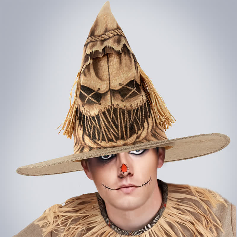 Halloween-Vogelscheuchen-Hexenhut in Übergröße - image 3