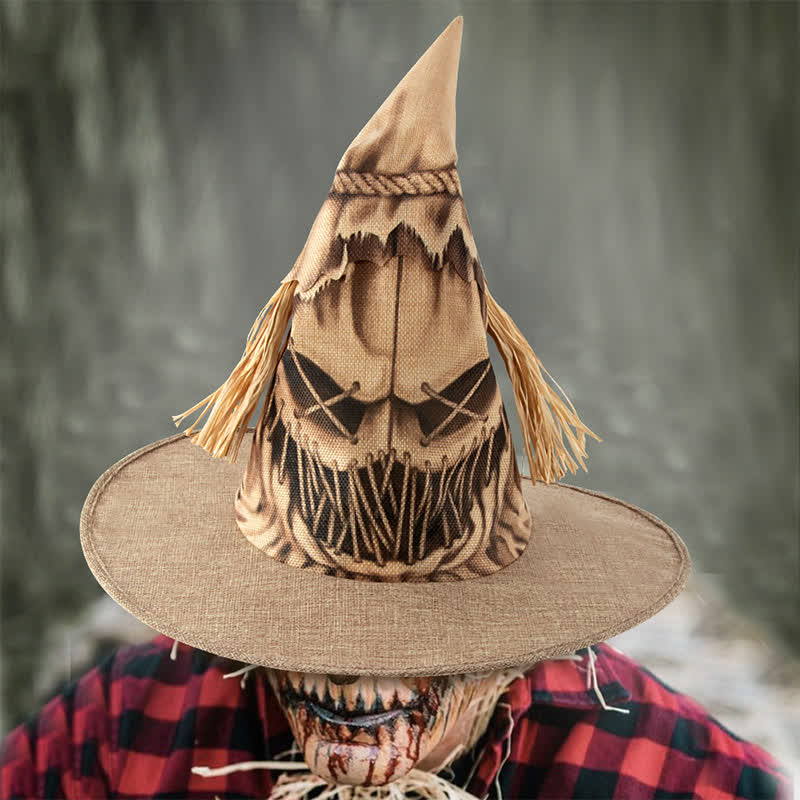 Halloween-Vogelscheuchen-Hexenhut in Übergröße - image 2