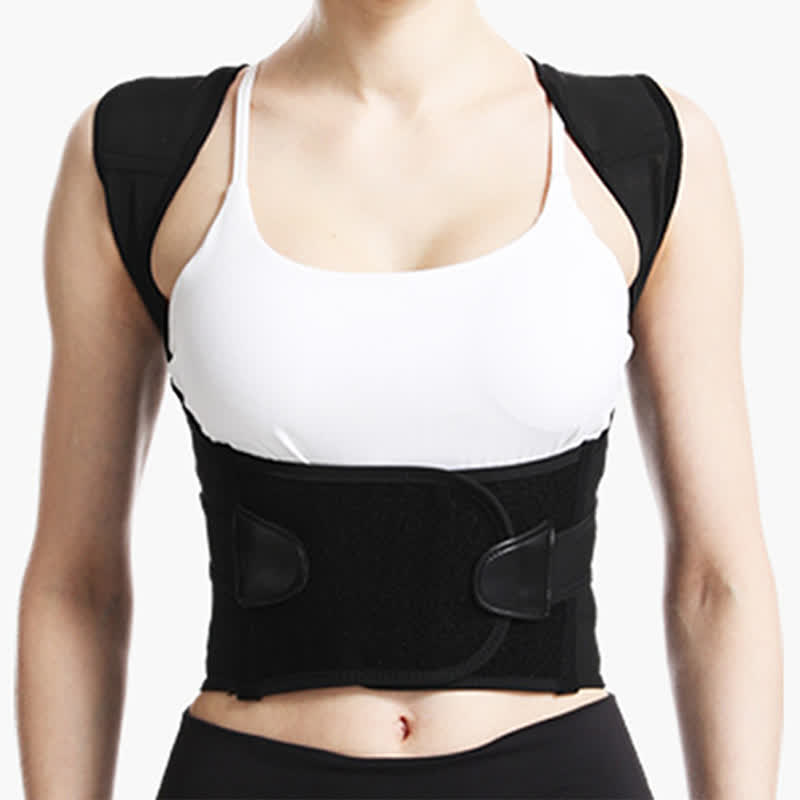 Atmungsaktive, elastische Schulterstütze zur Haltungskorrektur - Schwarz - 6XL - image 1