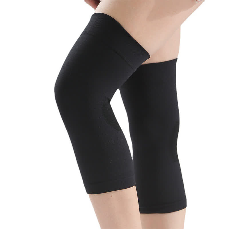 Hochelastische Sport-Fitness-Kniebandagen - Schwarz - 2XL - image 4